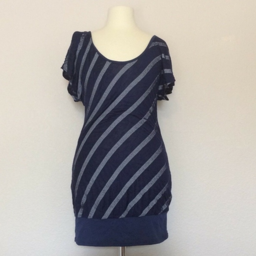 NEW Have Brand - Blue Striped Blouse Top (Medium)